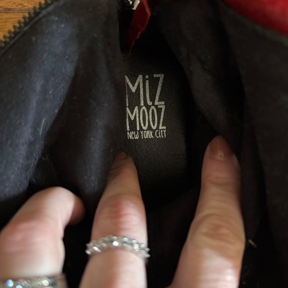 Miz Mooz Prima Boots In Red Leather, Size 38 - Picture 4 of 5